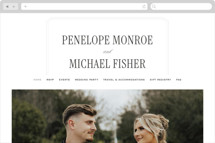 Outlined Wedding Website