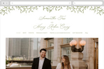 Garden Script Wedding Website