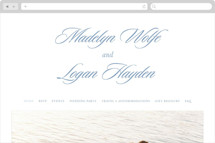Catamaran Wedding Website