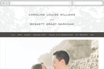Subtle Marble Wedding Website