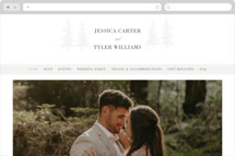 Evergreen Wedding Website