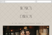 Luxe Lines Wedding Website