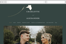 Elegant Lillies Wedding Website