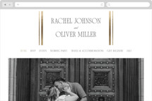 Side Stripe Wedding Website