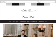 Chic Union Wedding Website