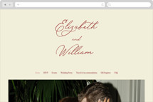 Elizabeth Wedding Website