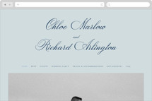 Landscape Script Wedding Website