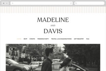Classic Stripe Wedding Website