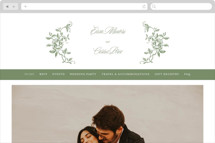 Vintage Garden Wedding Website