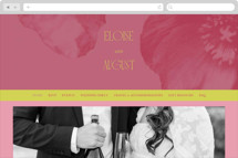 Maximalist Poppies Wedding Website