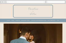 Bevel Monogram Wedding Website
