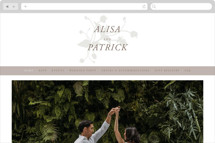 Autumnal Wedding Website