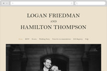 Cove Wedding Website