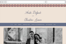 Block Print Tile Wedding Website