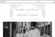 Delicate Vines Wedding Website