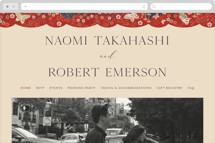Japanese Textile Wedding Website