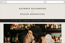 Modern Monogram Wedding Website