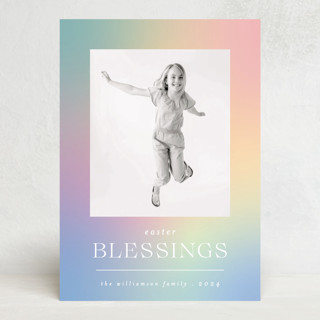 Gradient Blessings Easter Cards