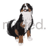 Bernese Mountain Dog Design Element