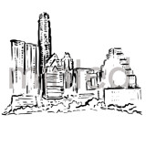 City Skyline Design Element