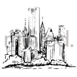 City Skyline Design Element