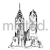 City Skyline Design Element