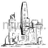 City Skyline Design Element