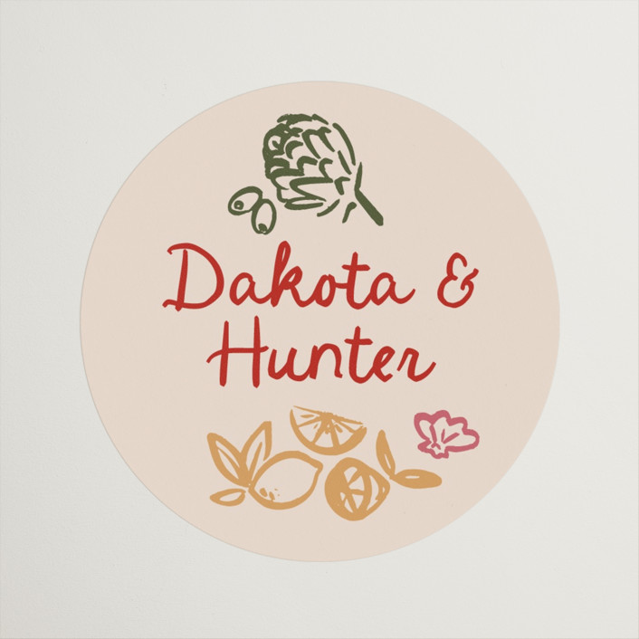 That's Amore. Engagement Party Favor Stickers by Jenna Holcomb | Minted