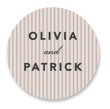 Natty Engagement Party Favor Stickers