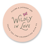 Wildly in Love Engagement Party Favor Stickers