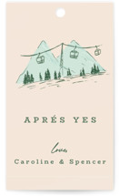 Apres Yes Engagement Party Favor Tags