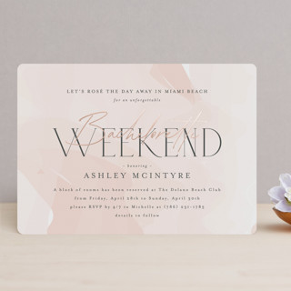 Rose the Day Away Foil-pressed Bachelorette Cards