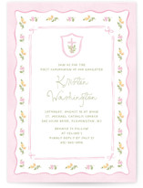 Preppy garden First Holy Communion Invitations