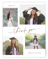 Flat Foil-Pressed Graduation Thank You Cards