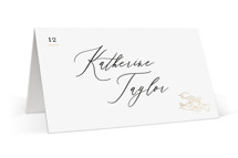 Gilded icons Foil-Pressed Place Cards - Fish