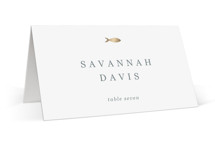 Noted Foil-Pressed Place Cards - Fish