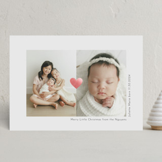 Merry Little Foil-Pressed Holiday Birth Announcements