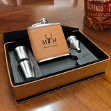 Custom Engraved Flask Gift Set Flask