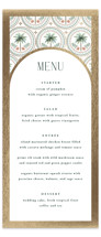 Vintage Palms Foil-Pressed Long Menus
