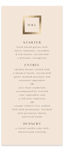Framed Photo Foil-Pressed Long Menus