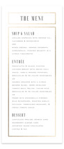 Documentary Foil-Pressed Long Menus