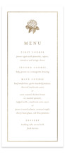 Hydrangea bloom Foil-Pressed Long Menus