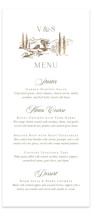 Country Elegance Foil-Pressed Long Menus