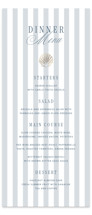 Seashore Foil-Pressed Long Menus