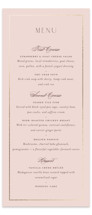 Scallop Monogram Foil-Pressed Long Menus