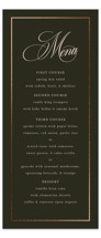 Playbill Foil-Pressed Long Menus