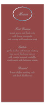 Scallop Frame Foil-Pressed Long Menus