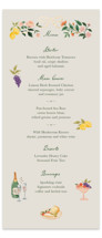 Garden Feast Foil-Pressed Long Menus