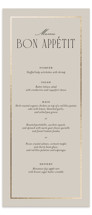 Luxe Lines Foil-Pressed Long Menus