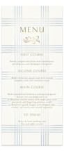 salt and ivory Foil-Pressed Long Menus